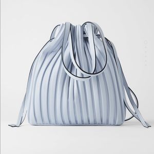 Zara Pleated Bucket Bag - BRAND NEW